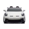Porsche GT3 eléctrico infantil Lean Cars 148 cm blanco, vista lateral