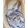 Manta de Fleece para Bebés My Sweet Baby - Búhos Gris-Amarillo - imagen 3