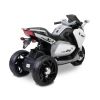 Moto eléctrica infantil Toyz Nitro en color blanco con asiento de ecopiel