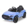 Coche eléctrico Toyz Audi RS3 azul con características de seguridad.