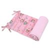 Protector de Cuna Universal My Sweet Baby - Búhos Rosa