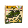 Bloques de construcción Lean Toys 1000 piezas, vista con vehículos secundarios