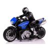Detalle del carenado y las llantas deportivas de la moto R/C 1:10