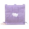 Cot Tidy My Sweet Baby - Organizador de Cuna con Corazones Lila