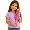 Muñeca Anlily con vestido colorido y accesorio rosa