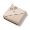 Toalla de Baño con Capucha Babyono de Bambú 100x100 cm Beige