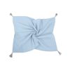 Manta Muselina para Bebé con Borlas - My Sweet Baby - Azul