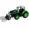 Tractor teledirigido Lean toys verde y negro de plástico resistente