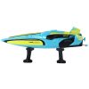 Lancha RC deportiva Lean Toys 34 cm, vista lateral con cable USB