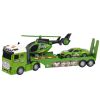 Set Militar con Camión, Grúa, Coche y Helicóptero