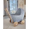 Carrito de muñecas de mimbre azul My Sweet Baby - Artesanal - imagen 3