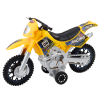 Motocicleta Off-Road Amarilla con Luz y Sonido