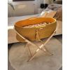 Moses Basket Boho Handmade Cotton With Mattress - Honey Yellow