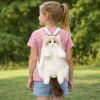 Mochila de felpa en forma de gato con patas de silicona 50cm