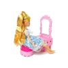 Casa de Muñecas Plegable con Muñeca Rubia y Accesorios