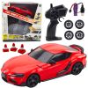 Coche deportivo RC Drift rojo con control remoto para emociones al volante.