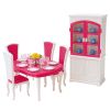 Conjunto de Comedor para Muñecas: Mesa, Sillas y Accesorios