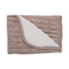 Manta de punto sherpa Kikkaboo Beige melange para bebé