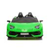 Interior del Lamborghini Aventador SX2028 con asiento de eco-cuero y panel de música.