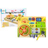 Tablero manipulativo sensorial de Lean toys con luces LED