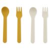 Cubiertos Infantiles Trixie - Cuchara y Tenedor Mustard