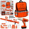 Mochila de herramientas DIY con destornillador a batería y casco de seguridad