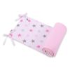 Parachoques Universal para Cuna My Sweet Baby - Estrellas Gris y Rosa