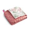 Manta Ligeramente Minky Sensillo 75x100 Palms Retro Pink