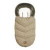 Saco cubrepiés Luxury Fur Dots Beige Kikkaboo para bebé