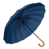 Sombrilla automática grande con cubierta de hombro azul marino 115 cm