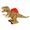 Dinosaurio que Echa Fuego con Luces y Batería Marrón