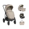 Carrito de bebé 3 en 1 Kikkaboo Chiara Beige