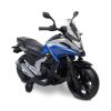 Moto eléctrica Honda NC750X azul 12V Toyz, vista lateral con panel multimedia