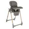 Trona Olive Gris Oscuro Kikkaboo - Comodidad y Seguridad