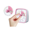 Temporizador con Alarma y Luz Unicornio Blanco y Rosa