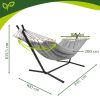 Hamaca de Jardín Doble GARDLOV con Estructura Iso trade