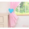 Cortinas Infantiles con Corazones Rosa y Turquesa My Sweet Baby - imagen 2