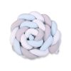 Protector de Cuna Knot Bumper XXL My Sweet Baby - Blanco y Gris