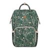 Bolsa de mamá Kikkaboo Siena Luxe Secret Garden Verde Intenso