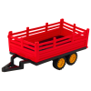 Tractor de granja control remoto con remolque rojo