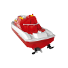 Barco teledirigido HI60 en uso durante una competencia en el jardín