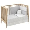 Jgo 2 Pcs.colcha I-v. Cuna 70 Liberty Gris 70x140x3 Cm - Cambrass