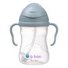 Botella B.box Ocean con popote y ergonomía, ideal para niños.