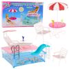 Set de Muñecas Resort de Verano con Piscina y Tobogán
