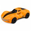 Detalles del coche RC moderno con luces LED brillantes.