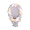 Nido trenzado 2 en 1 My Sweet Baby - Blanco, gris y beige