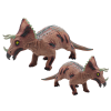 Figura de Dinosaurio Triceratops Grande con Sonido 36 cm Marrón