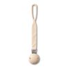 Portachupetes de silicona beige Babyono - Práctico y seguro