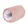 Muff Minky Flori en color rosa suave, tejido de alta calidad.