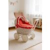 Carrito de Muñecas de Mimbre My Sweet Baby con Ropa Blanca y Roja - imagen 2